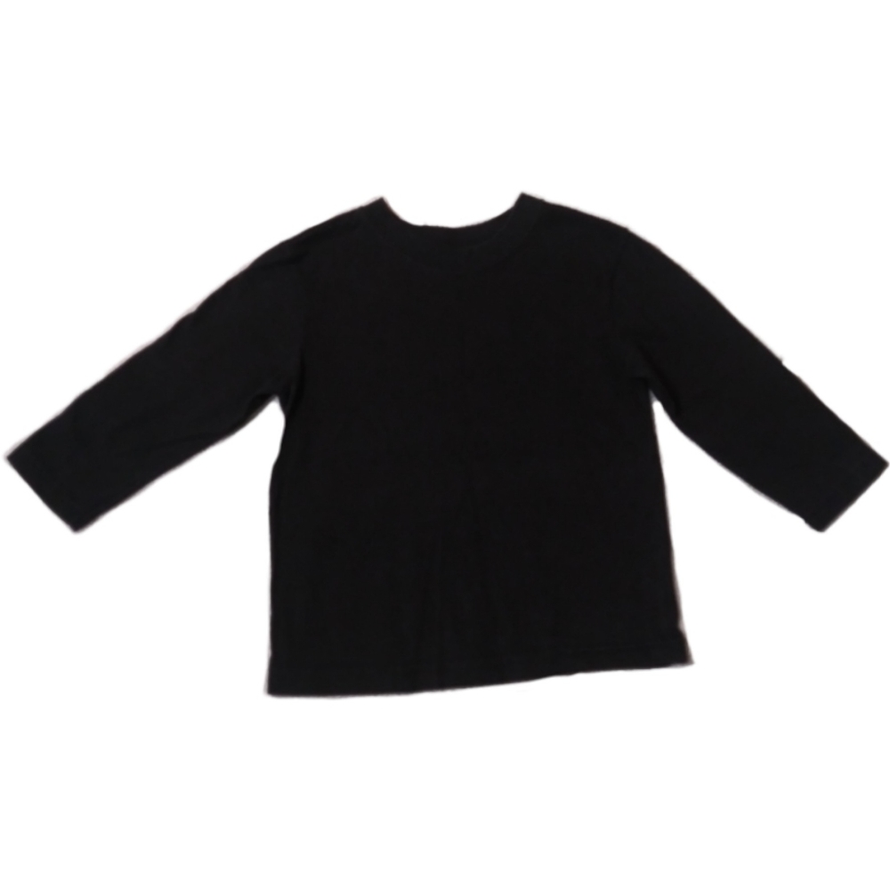 Solid black long sleeve shirt size 3t